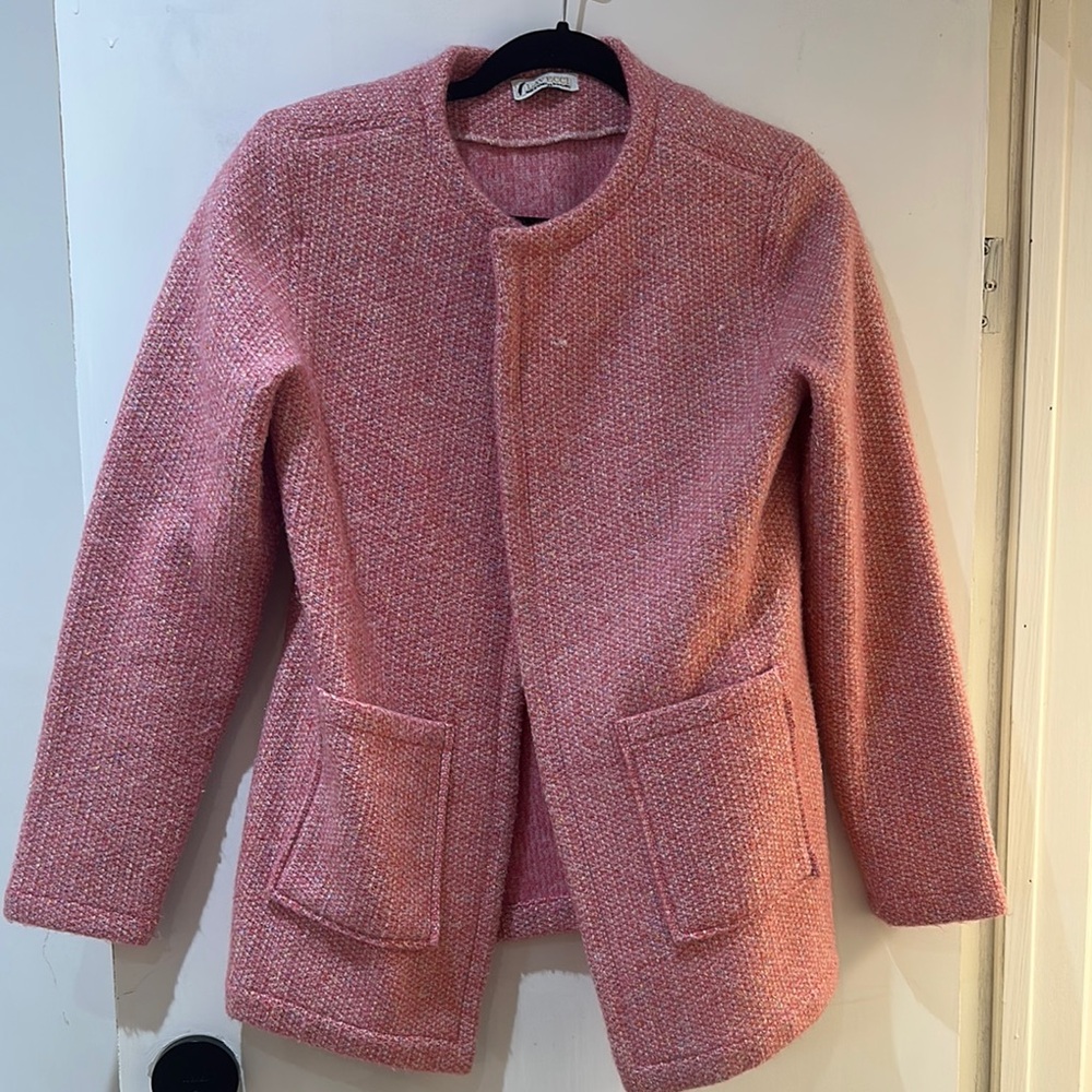 Pink Tweed inspired sweater Jacket
